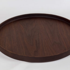 16" Walnut Round Tray