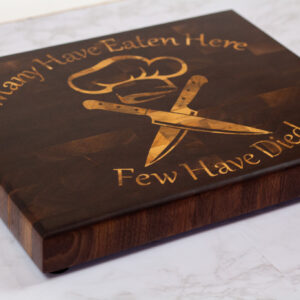 Black Walnut and Maple End Grain Inlaid Cutting Board