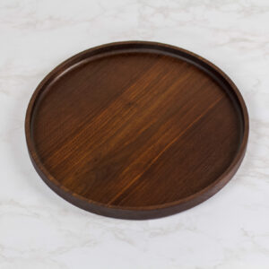 14" Walnut Round Tray
