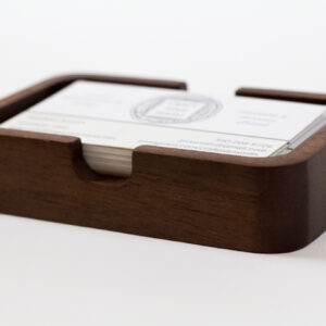 Walnut Business Card Holder