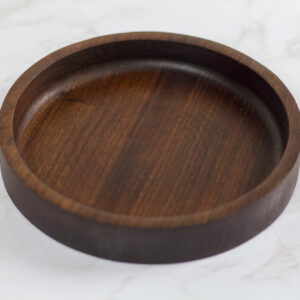 6" Walnut Round Tray