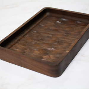 Walnut Textured Square Tray
