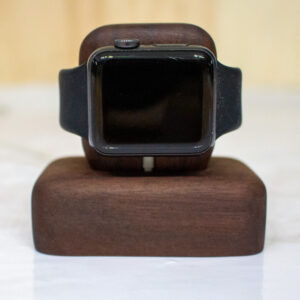 Walnut Apple Watch Charger Dock