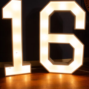 3' Marquee Numbers
